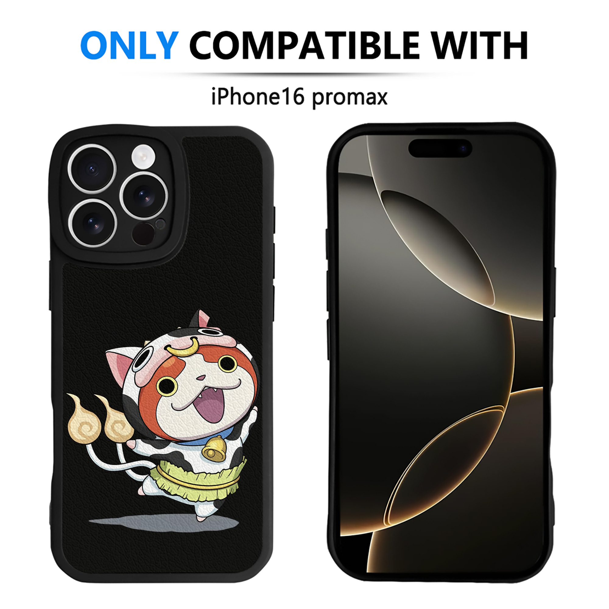 （画像用） 妖怪ウォッチ Yo-kai Watch 【iPhone 16シリーズ対応】シリコンスマホケース（レザー調） 材質：シリコン
